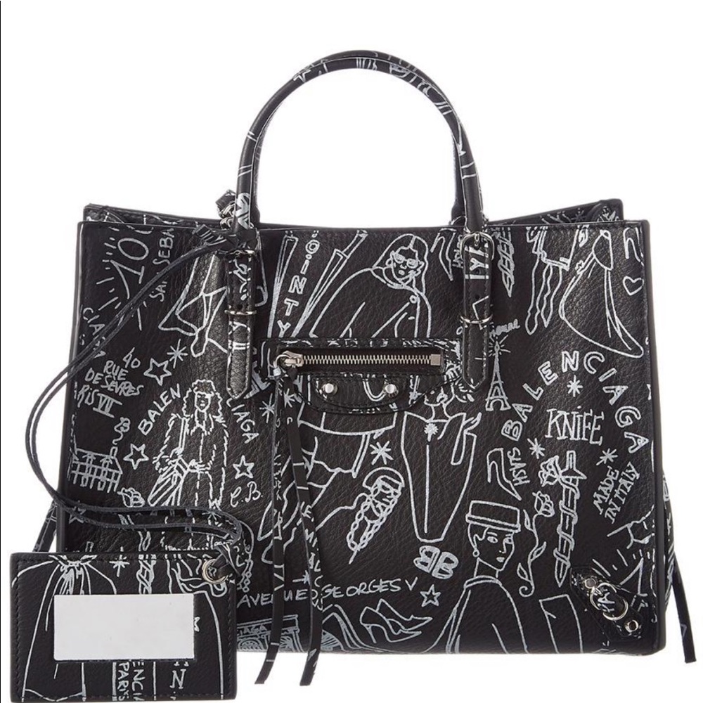 BRAND NEW BALENCIAGA GRAFFITI A6 BLACK & WHITE